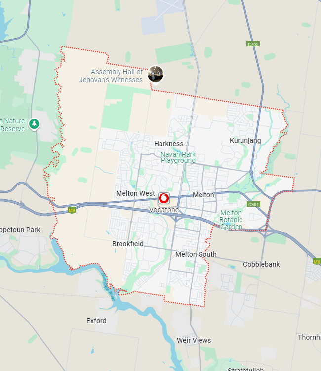 Melton map area