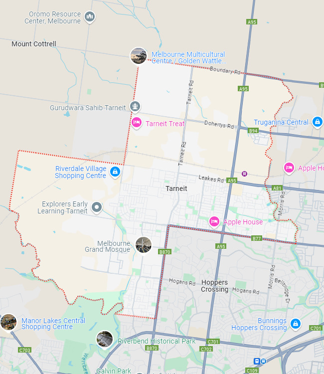 Tarneit map area