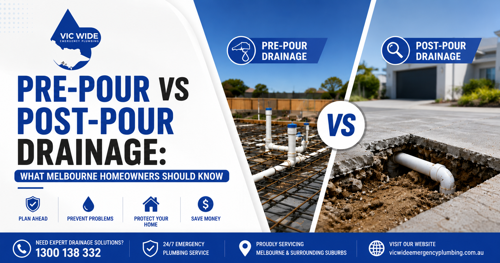 Pre-Pour vs Post-Pour Drainage