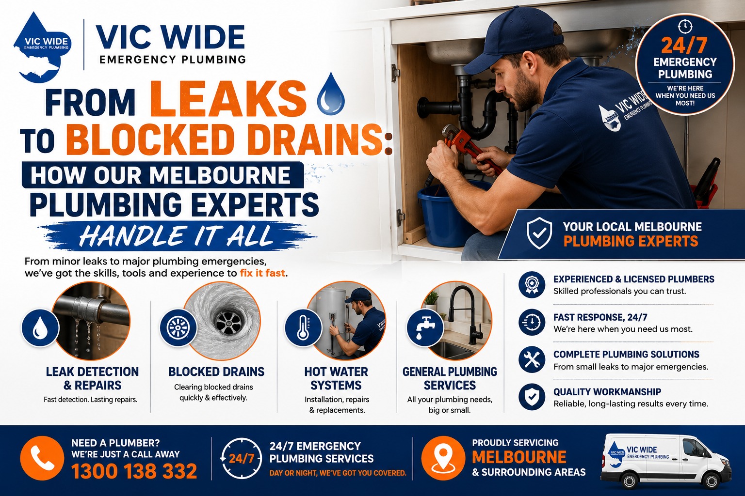From Leaks to Blocked Drains
