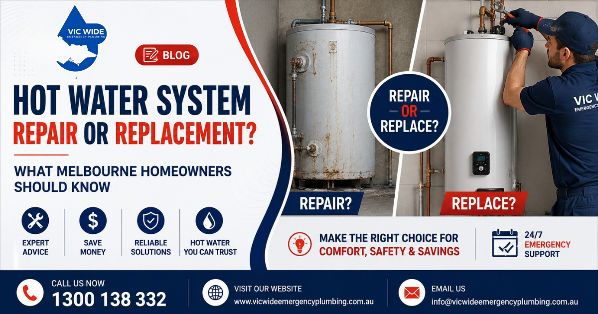 Hot Water System Repair or Replacement Melbourne