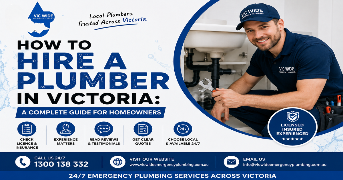 Hire a Plumber in Victoria