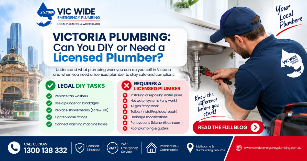 DIY Plumbing in Victoria